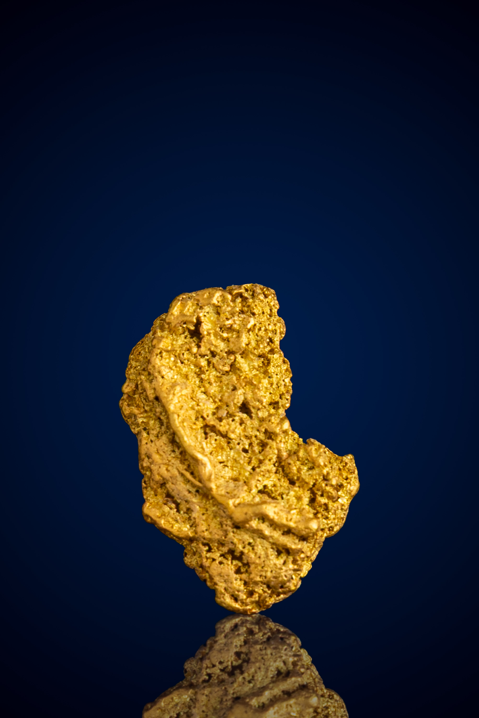 (image for) Lustrous, Honeycombed Natural Gold Nugget - CA - 4.95 grams